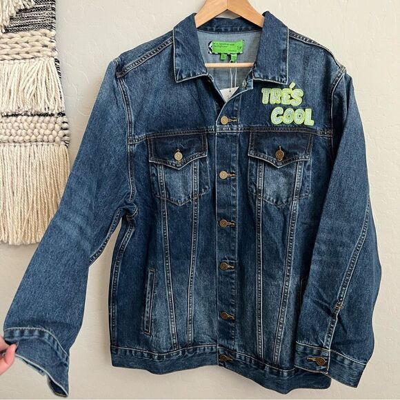 FREE PEOPLE x SANDRINE ROSE Women’s Tres Cool Oversized Denim Jacket Size Large - Picture 5 of 10